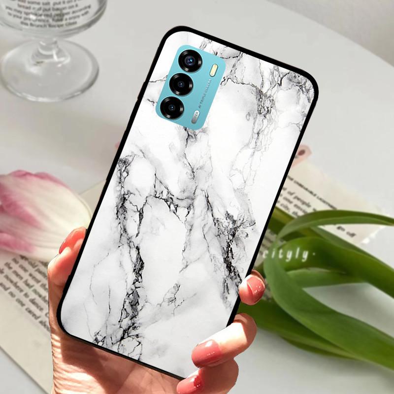 Чехол для ZTE Blade V40 Vita 8045 6.75" Животный Мультяшный Мягкий Силикон Funda для ZTE Blade V40 Vita Чехол для Телефона V40Vita Черный Coque