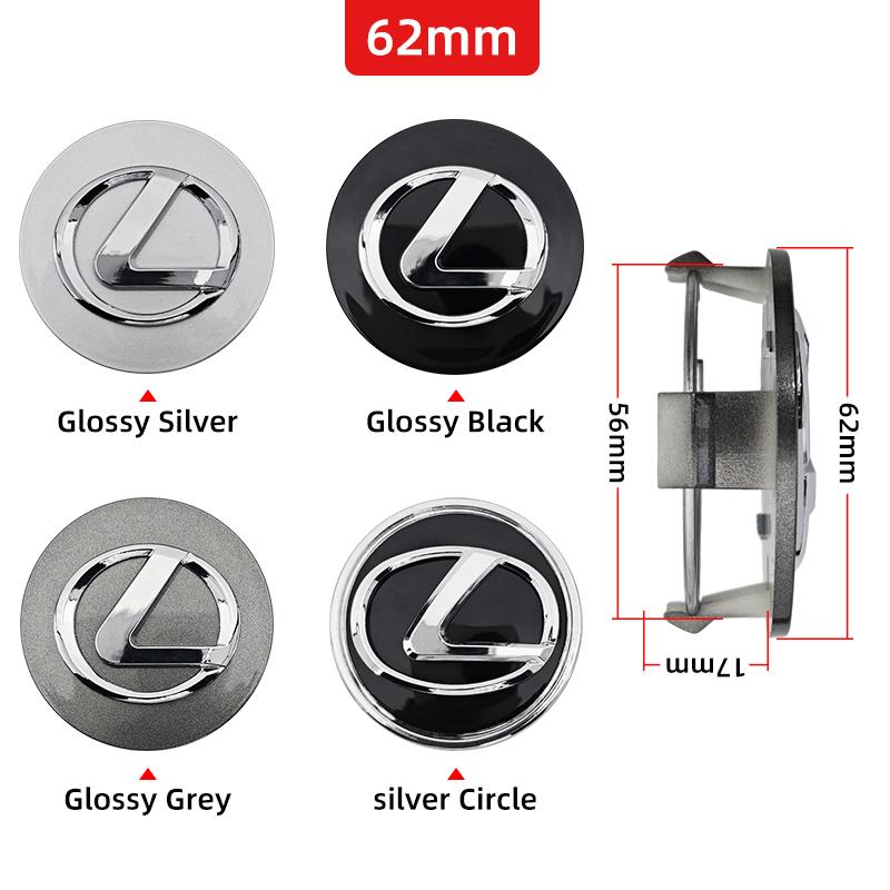 PYZW6 4Pcs 62mm 84mm Car Wheel Center Hub Caps Cover For Lexus F SPORT GS GX IS LS LX CT LC RC LBX NX RX 350h 450h ES UX 300e GX460