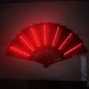 1 шт. светящийся складной веер, светодиодный игровой вентилятор, красочные ручные светодиодные вентиляторы Abanico для танцевальной неоновой вечеринки, украшения для ночного клуба DJ