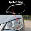 Для Volkswagen VW Polo MK4 рестайлинг 2006-2010 Автомобиль Прозрачный корпус Передняя фара Стекло линзы Крышка Стеклянная крышка лампы Абажур