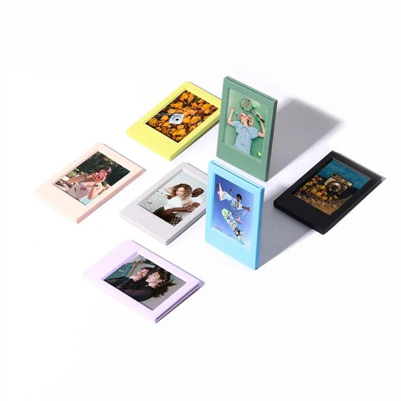 1pc Suitable For Polaroid Mini 3 Inch Classic Vertical Picture Frame Creative Seven-color Set Color Photo Frame Frame Table