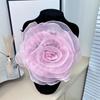 Large Rose Flower Brooches for Women Handmade Cloth Florals Lapel Pin Corsage Fashion Jewelry Badge Coat Accessories
