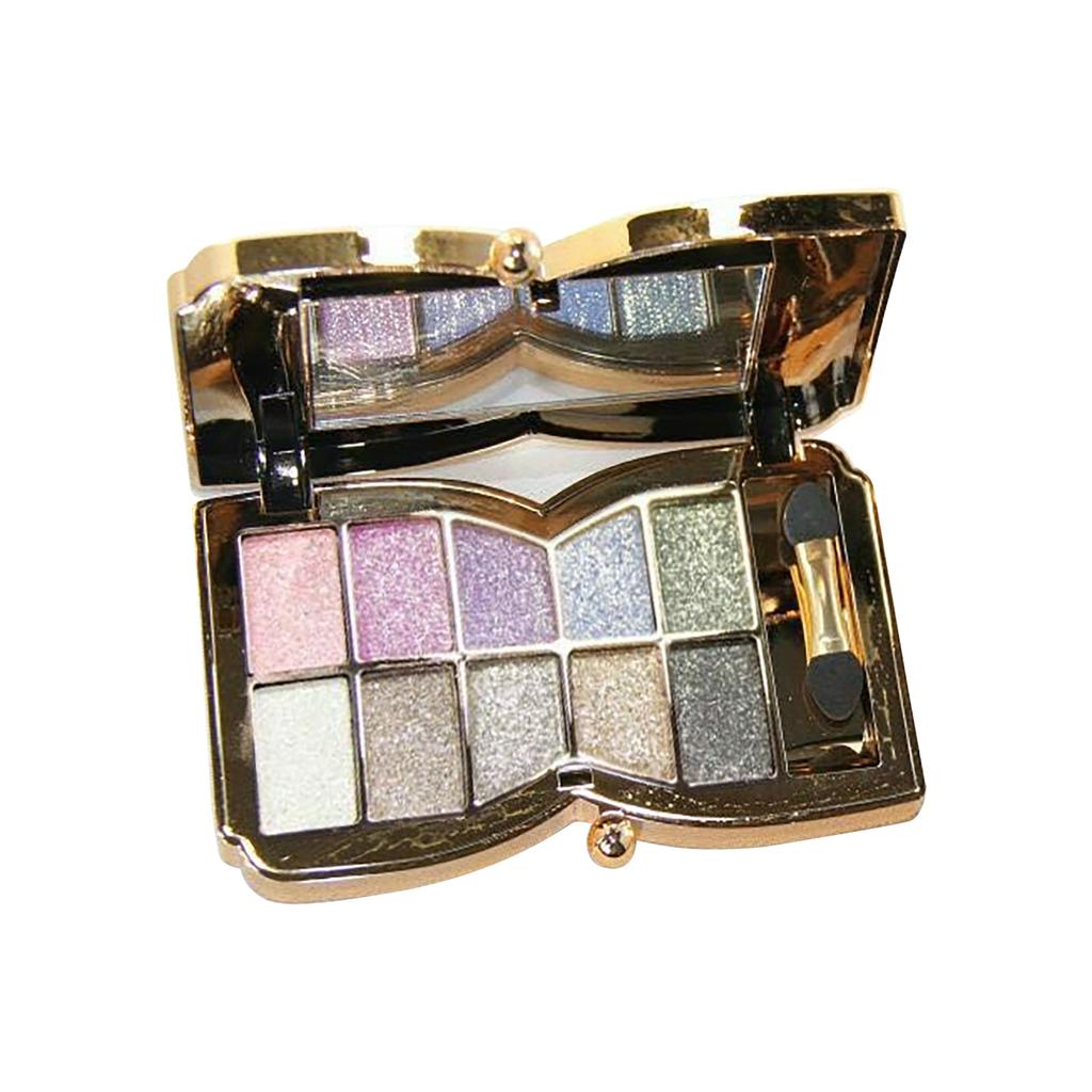 10-Color Shiny Eyeshadow Highly Pigmented Long-Lasting Waterproof And Sweatproof Nude Warm Natural Neutral Makeup Eyeshadow