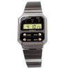 CASIO A100WEGG-1A2 retro design digital watch men's international model black x gold
