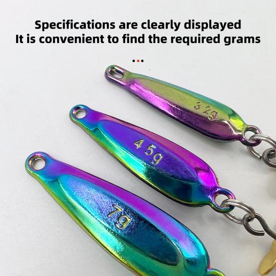 5 шт. 9.1CM/3.2G 9.3CM/4.5G 9.7CM/7G летающая рыболовная приманка с вращающимся лезвием для дальнего заброса вращающаяся блесна с блестками аксессуары для ловли окуня