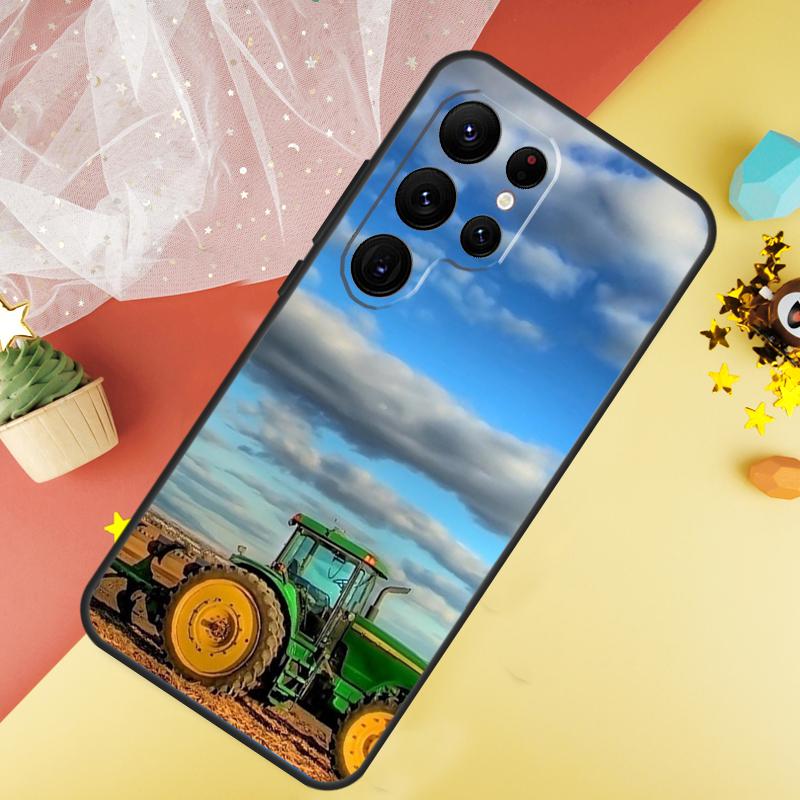 Фермерский Трактор Чехол Для Samsung Galaxy S22 S23 S24 Ultra S8 S9 S10 Plus Note 10 20 Ultra S20 S21 FE Обложка