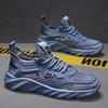 Shoes for Men Breathable Summer Man Casual Sneaker Mesh Without Leather Korean Miked Colour Stylish Jogging Sale Tourist Outdoor