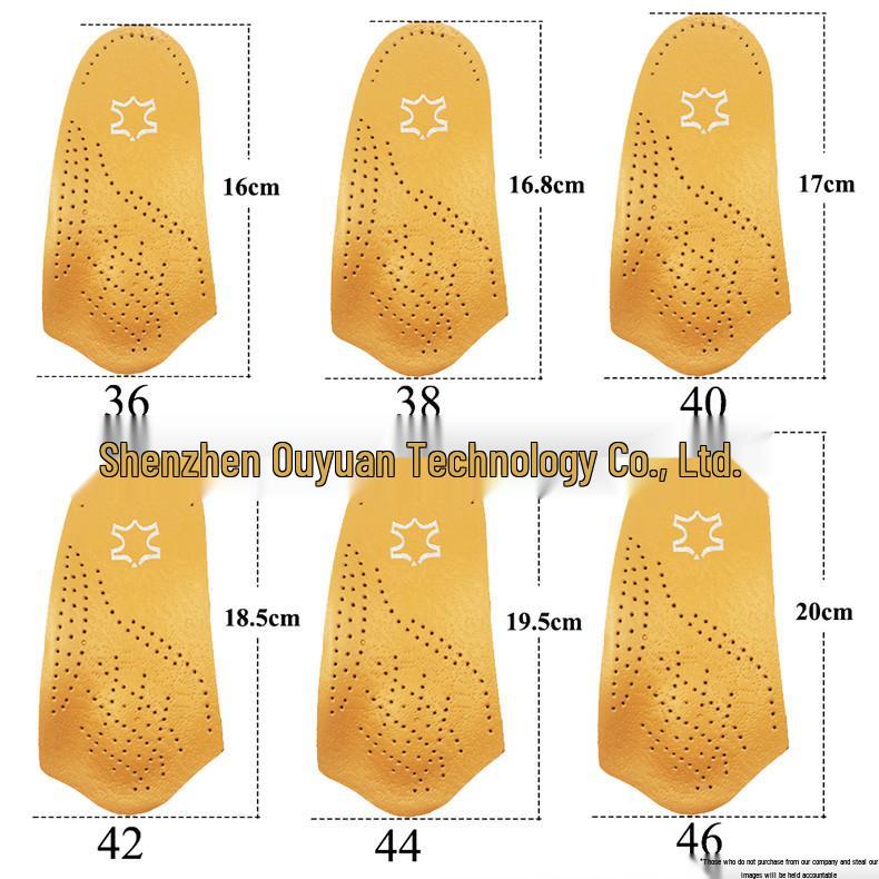 Leather Arch Support Pad for Flat Feet: XO-Leg Correction & Heel Shock Absorption