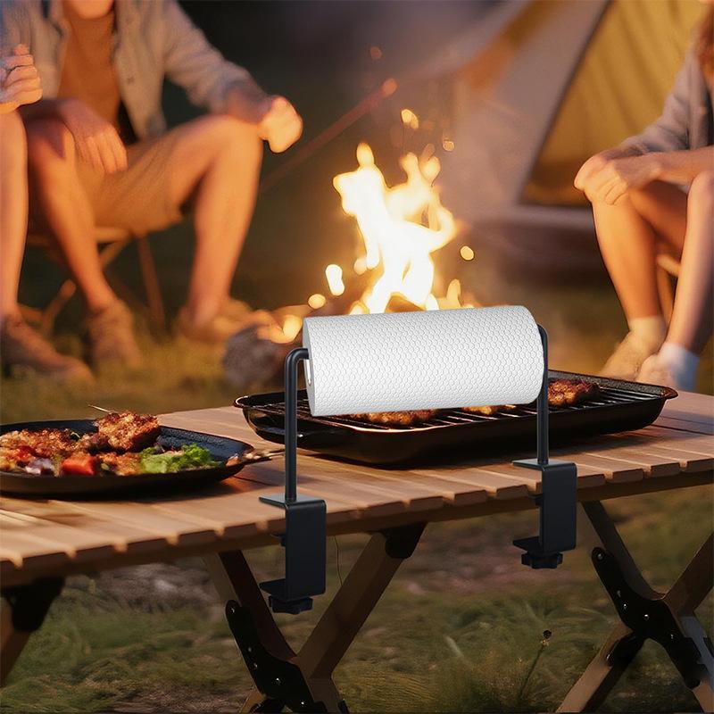 Adjustable Metal Paper Roll Holder Desktop Craft Paper Dispenser Kitchen Roll Holder for Art Drawing and Gift Wrapping