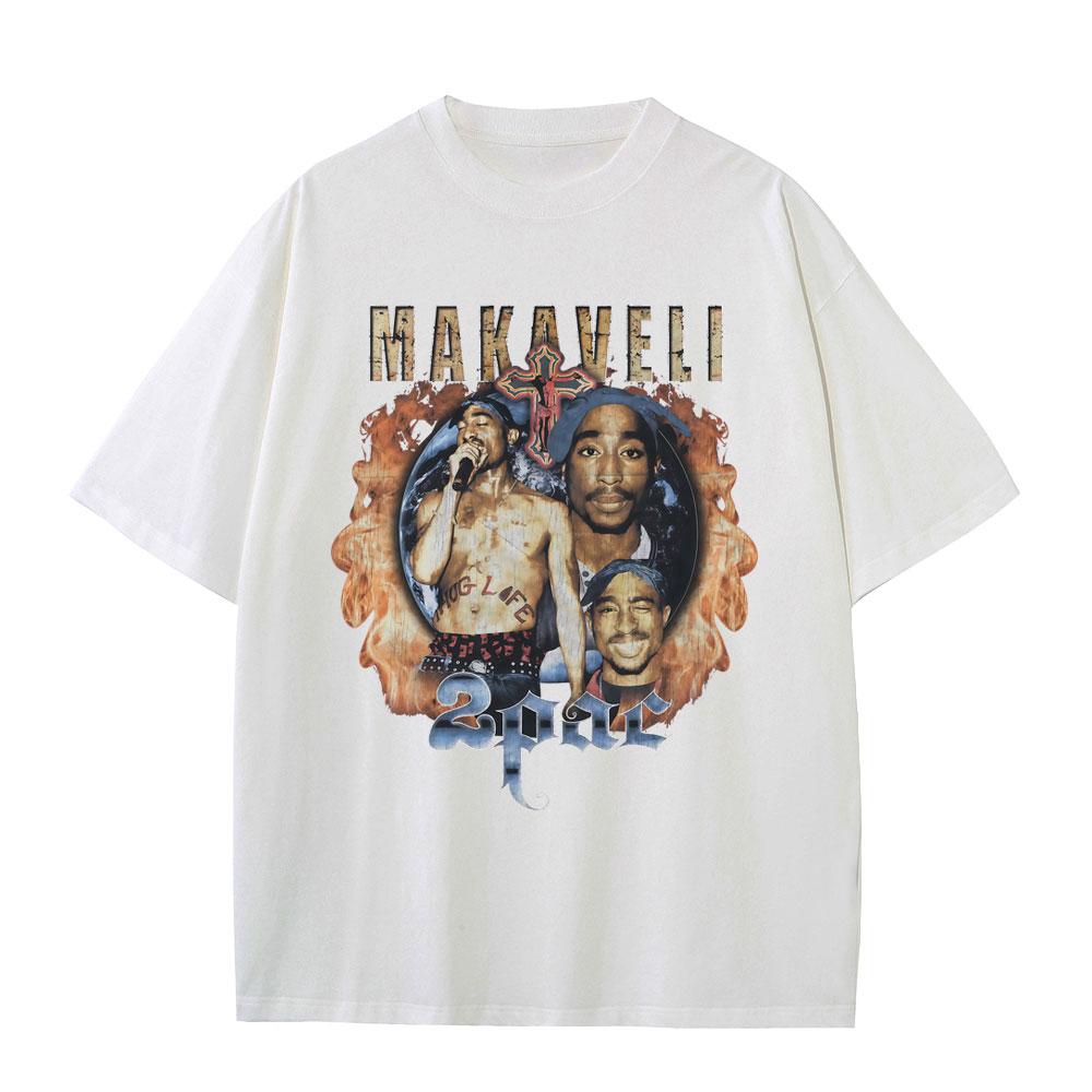 Потрясающая футболка с графическим принтом рэпера Тупака 2Pac, унисекс, женская, хип-хоп мода, винтажные футболки, унисекс, повседневные, оверсайз футболки, стритвир