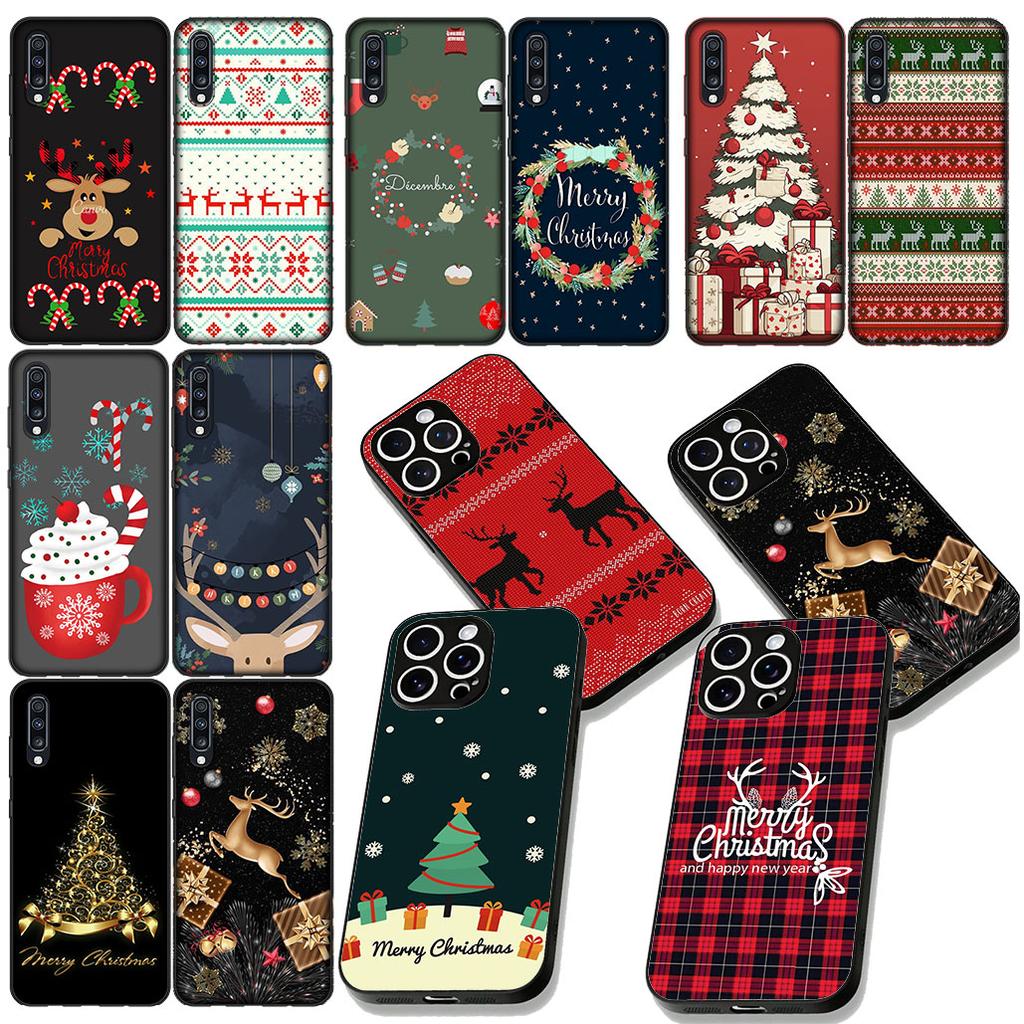 Tree Deer Merry Christmas Phone Cover for Samsung Galaxy Note 20 9 10 S8 S10 Lite S9 Plus A54 A53 A21S S10E A17 Coque Case