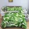 Green Nature Weed Leaves Comfortable Duvet Quilt Cover Pillowcase Bedding Set Children Bedroom Decoration Home Textile