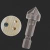 90 Degree Bevel Cutting 1/4" Hex Shank Deburring Drilling Chamfer Bit Cutter Countersink Drill
