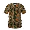 Outdoor Jungle Camouflage Summer Kids T-shirt Children 3D Print Tees Boy Girl Loose Round Neck Short Sleeve Tops