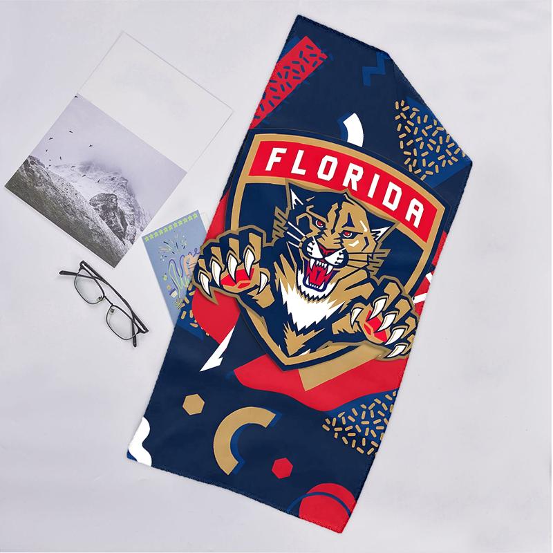 Модное пляжное полотенце Florida Panthers: Идеально для летних приключений Мягкое, впитывающее и быстросохнущее, подходит для плавания и купания