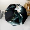 Michael Jackson Print Automatic Umbrella, 8 Rib Iron Frame, Plastic Handle, Suitable for Outdoor Travel &Daily , Ideal Gift