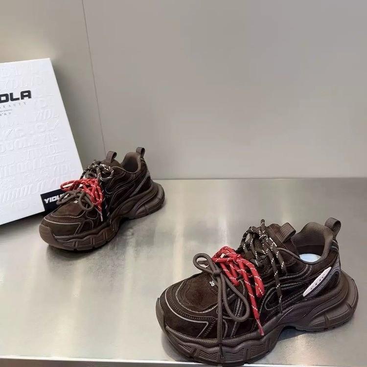 [Fanfna] niche 2025 autumn and winter new old platform dad shoes women's light casual versatile sports shoes