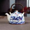 High Quality Blue and White Porcelain Teapot 900ml Kung Fu Tea Set Heated Kettle Teaware Pot Teapots Puer Cup Chinese Mug Clay