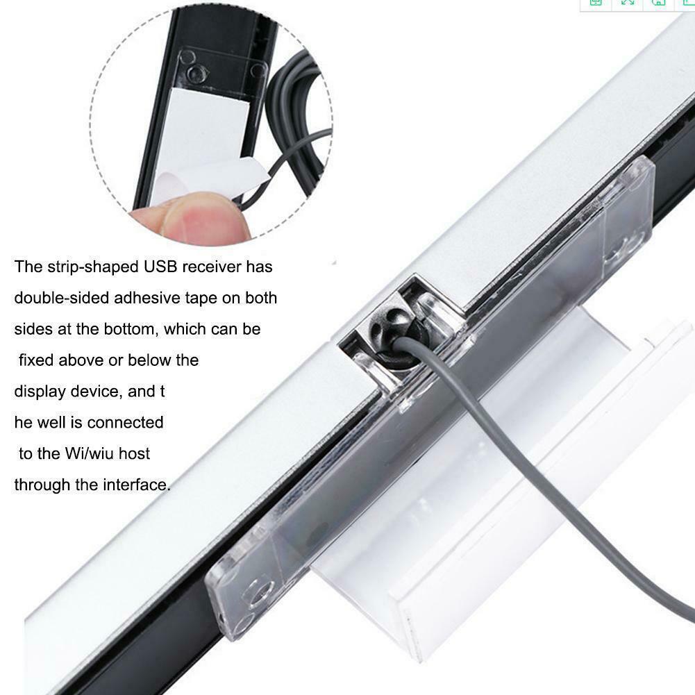 Sensor Bar TV USB Reciever Inductor Game Console Wired Remote Sensor Bar Reciever for Wii/Wii U Console Wired Sensor Bar Sets
