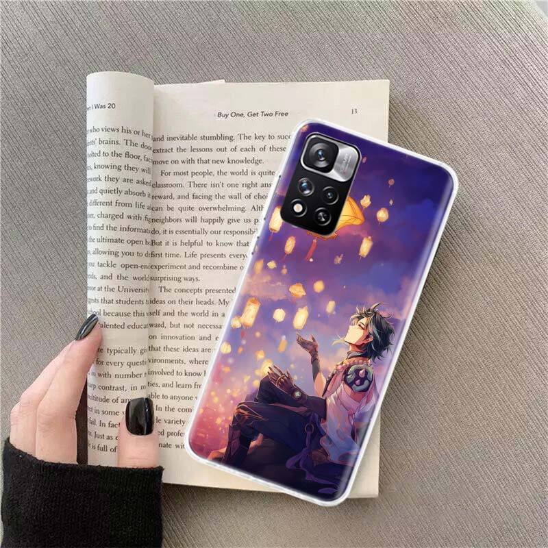 Чехол для телефона Xiao Genshin Impact для Xiaomi Poco X4 F4 GT X3 NFC X5 X6 X7 Pro 5G M5 M5S M3 F5 Mi F6 F3 F2 F1 Чехол Coque Fundas TP