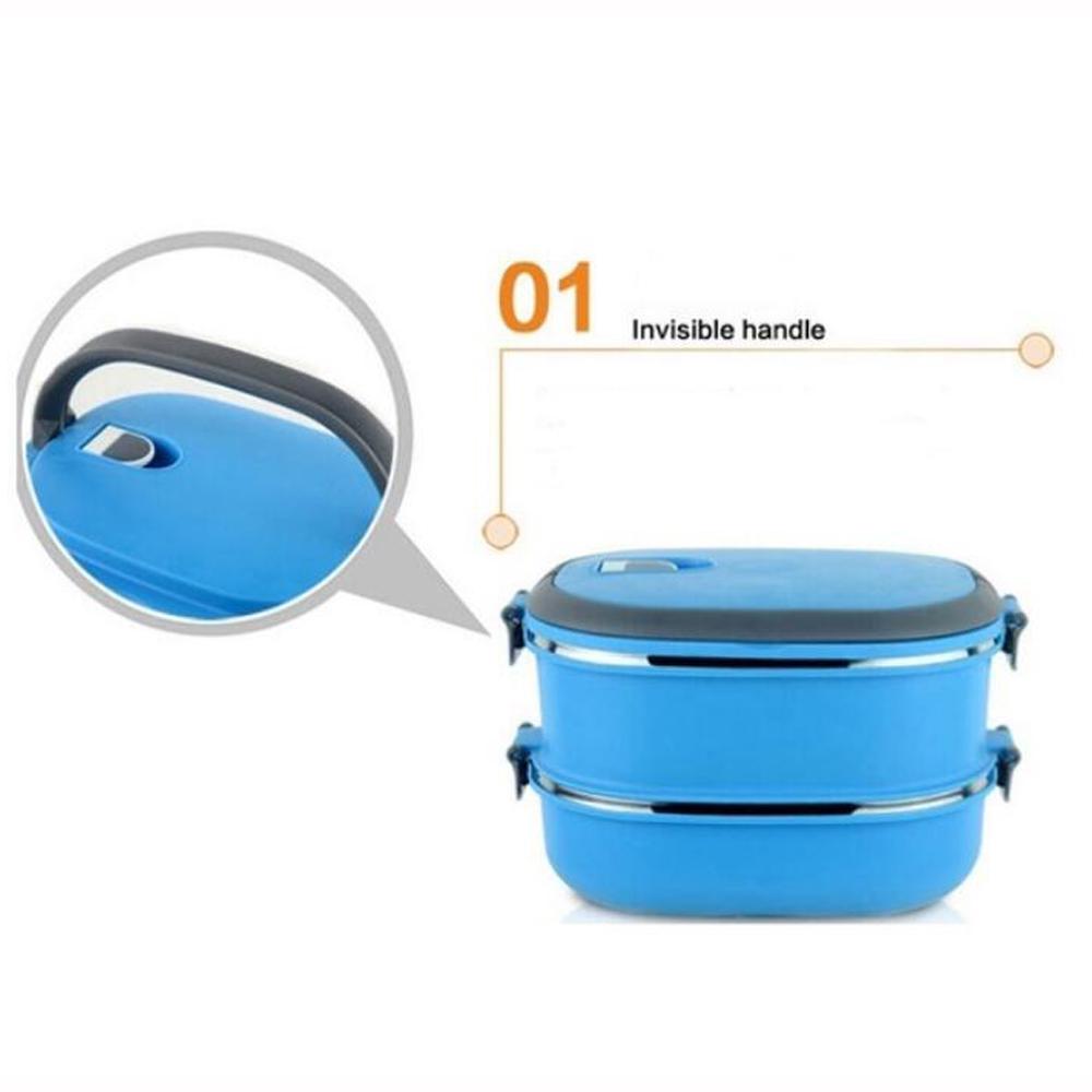 Многослойная изоляция из нержавеющей стали, термоконтейнер для обеда, бенто, контейнер для еды для детского пикника