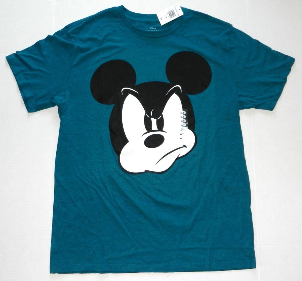 Disney Mickey Mouse Grumpy Face T-Shirt New