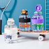 Бутылка для воды простая большая емкость двойная питьевая соломинка пластиковый стакан спортивный фитнес студенческий стакан для воды наружный портативный специальный портативный стакан