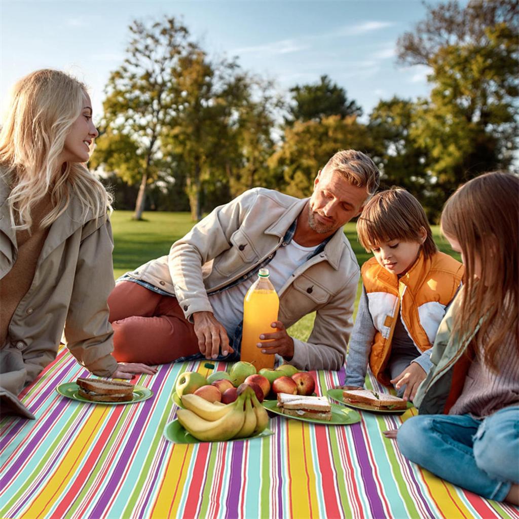 Водонепроницаемый уличный коврик для пикника, кемпинговый пляжный коврик, клетчатый портативный коврик для пешего туризма, путешествий, спальное одеяло, складной коврик для пастбищ, ковер
