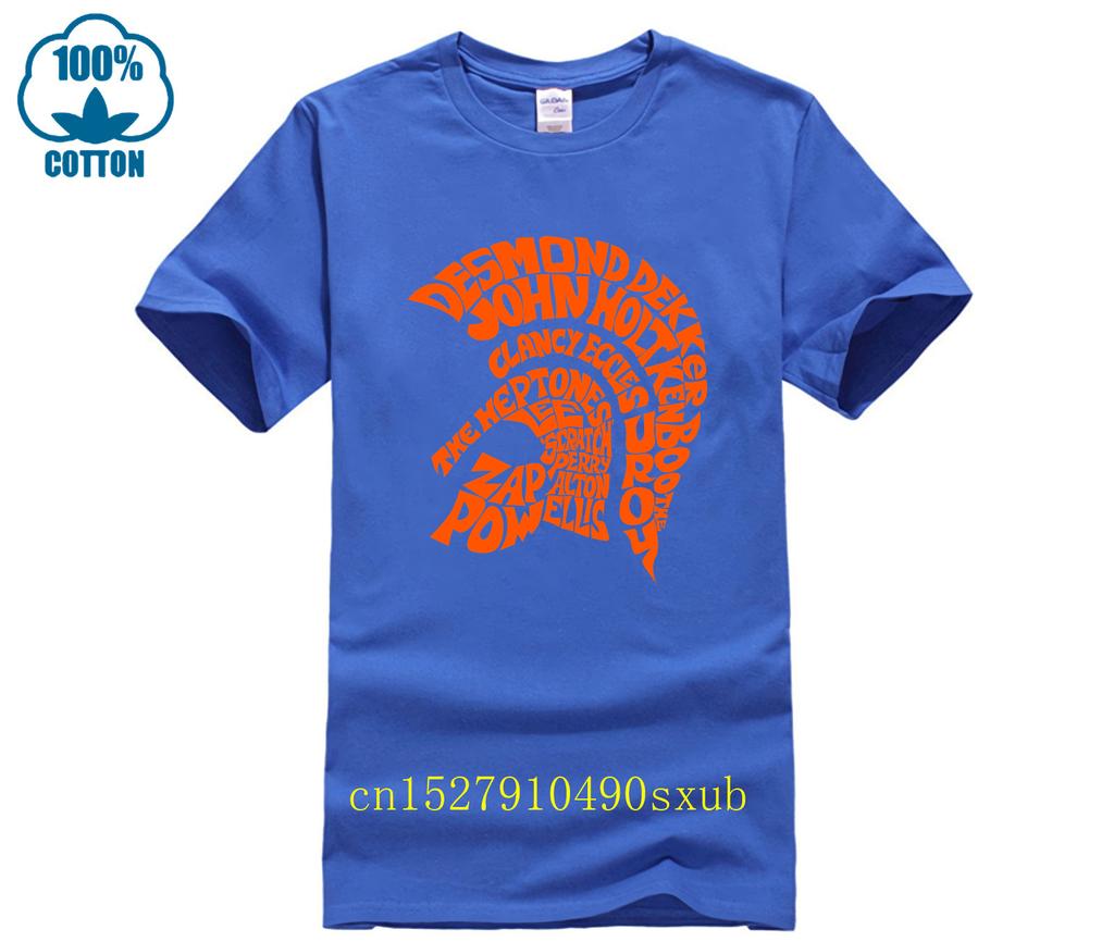 Футболка Trojan Records Black Spirit Of 69 Модная одежда Скинхед Регги