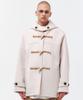 Mainbooth [Wool 90%]Oversized Half Duffle Coat(Ivory)