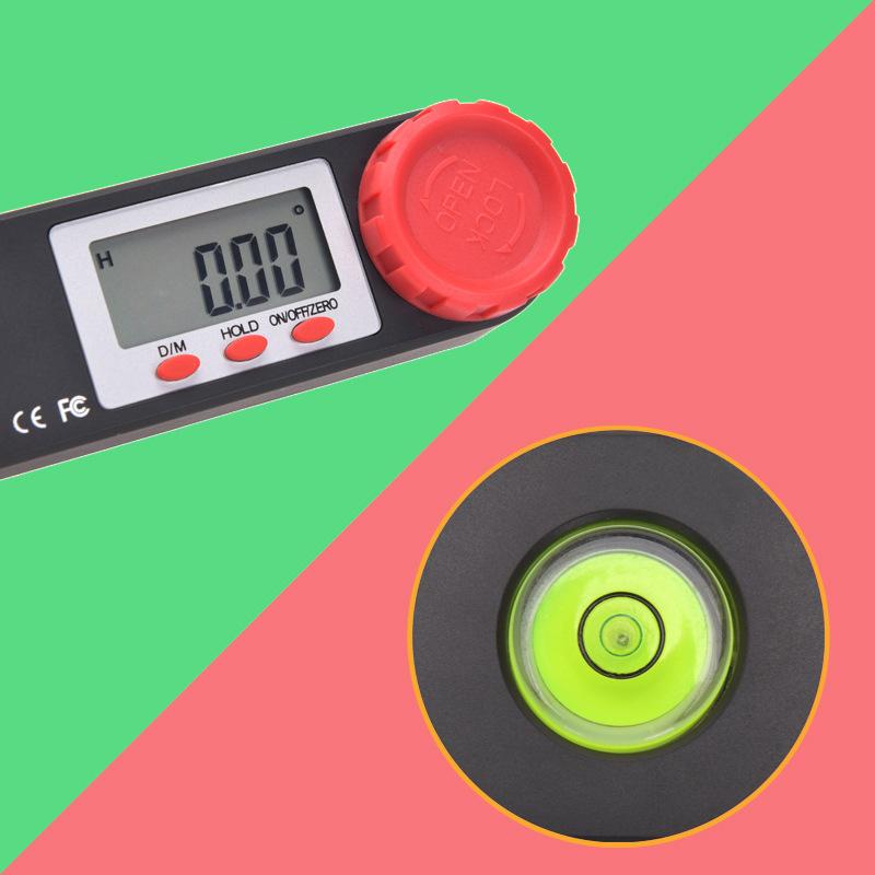 4в1 Светодиодный цифровой дисплей Угломер Уровень Струбцина Плотницкий инструмент