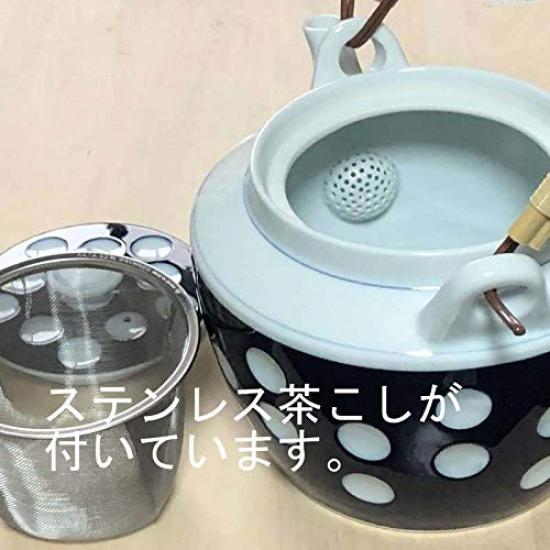 Глиняный горшочек размером 10 с ситечком из нержавеющей стали, произведен в Японии