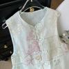 6590 Вышитый жилет летний жилет женская верхняя одежда жилет тонкий
