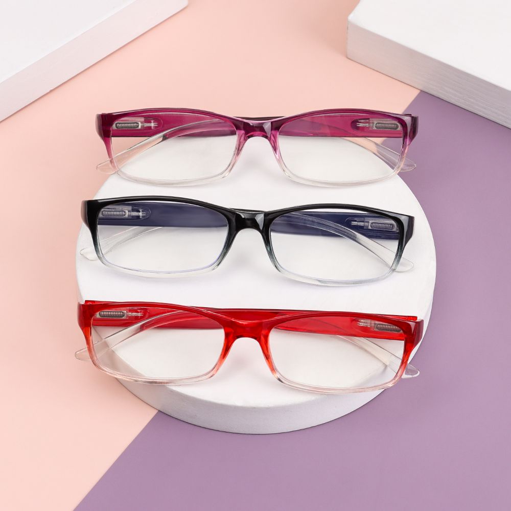 Eye Protection Elegant Portable Eyeglasses Ultra Light Frame Reading Glasses Anti-Blue Light