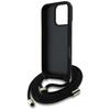 Etui do iPhone 16 Pro Guess 4G Big Logo Crossbody Czarne