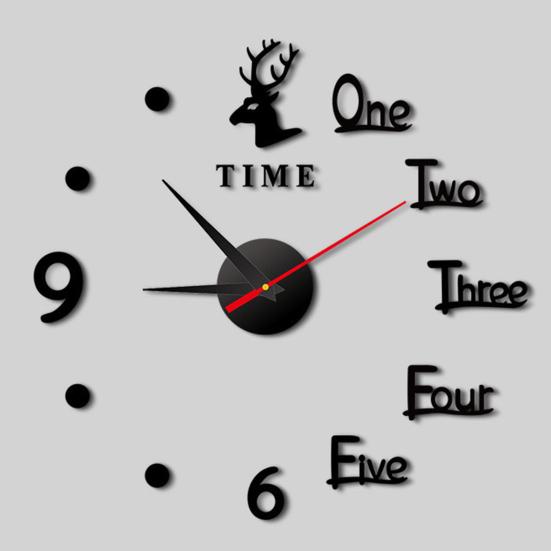 Luminous Wall Clock Modern Design Easy To Install Battery Powered Silent DIY Wall Clock Decoration for Living Room