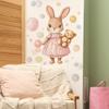 Мультяшный Расписной Кролик Пузыри Спальня Гостиная Прихожая Дом Фон Украшение Наклейки на Стену