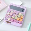 High Sensitivity Button 12 Digit Calculator Large LCD Display Candy Colored Calculator  School Use