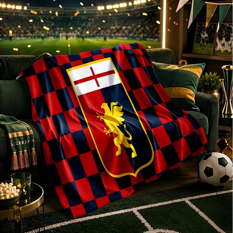 Lion Shield Genoa Throws Blanket Flannel Blankets Plush for Couch Bed Gifts for Men Women Travel picnic blanket Christmas fan gifts