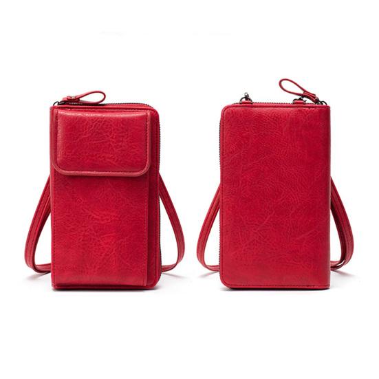 Women's Mobile Phone Bag Crossbody Wallet with Long Strap Small Shoulder Bag with Multiple Compartments for Daily Outings Travel Streets