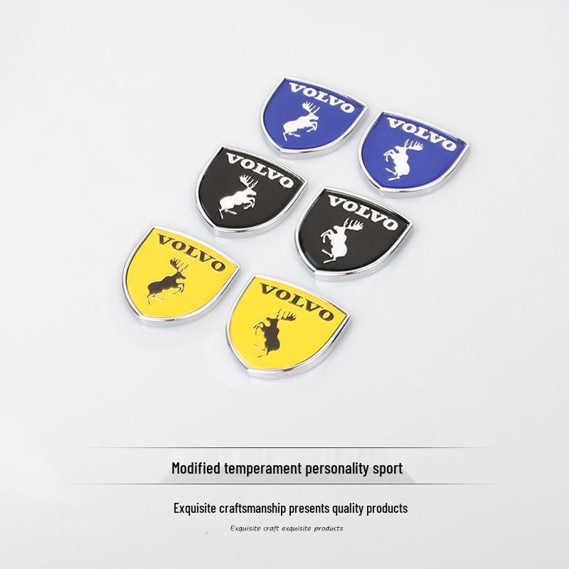 Металлические наклейки на автомобиль для персонализированных логотипов: Совместимо с эмблемами Volvo S60, S90, XC60, XC90