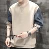New Spring and Autumn Long-sleeved T-shirt Men's Loose Interior with Casual Zhongshan Sweater On Clothes