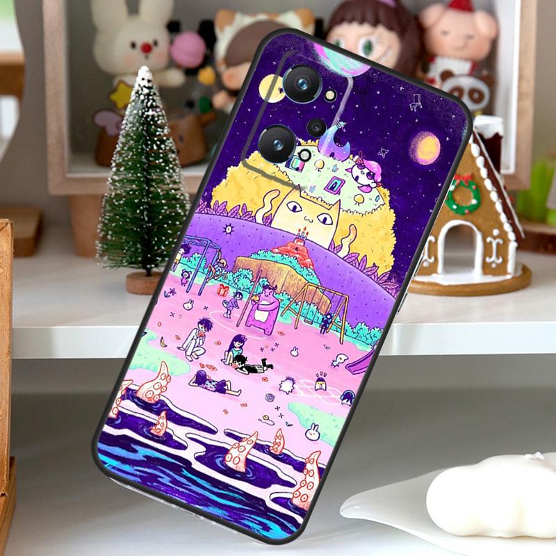 Чехол для телефона OPPO Realme C55 C35 C33 C31 C30 C25 C21Y C11 GT Neo 5 3T 2T Realme 10 9 11 Pro Plus с игрой Omori