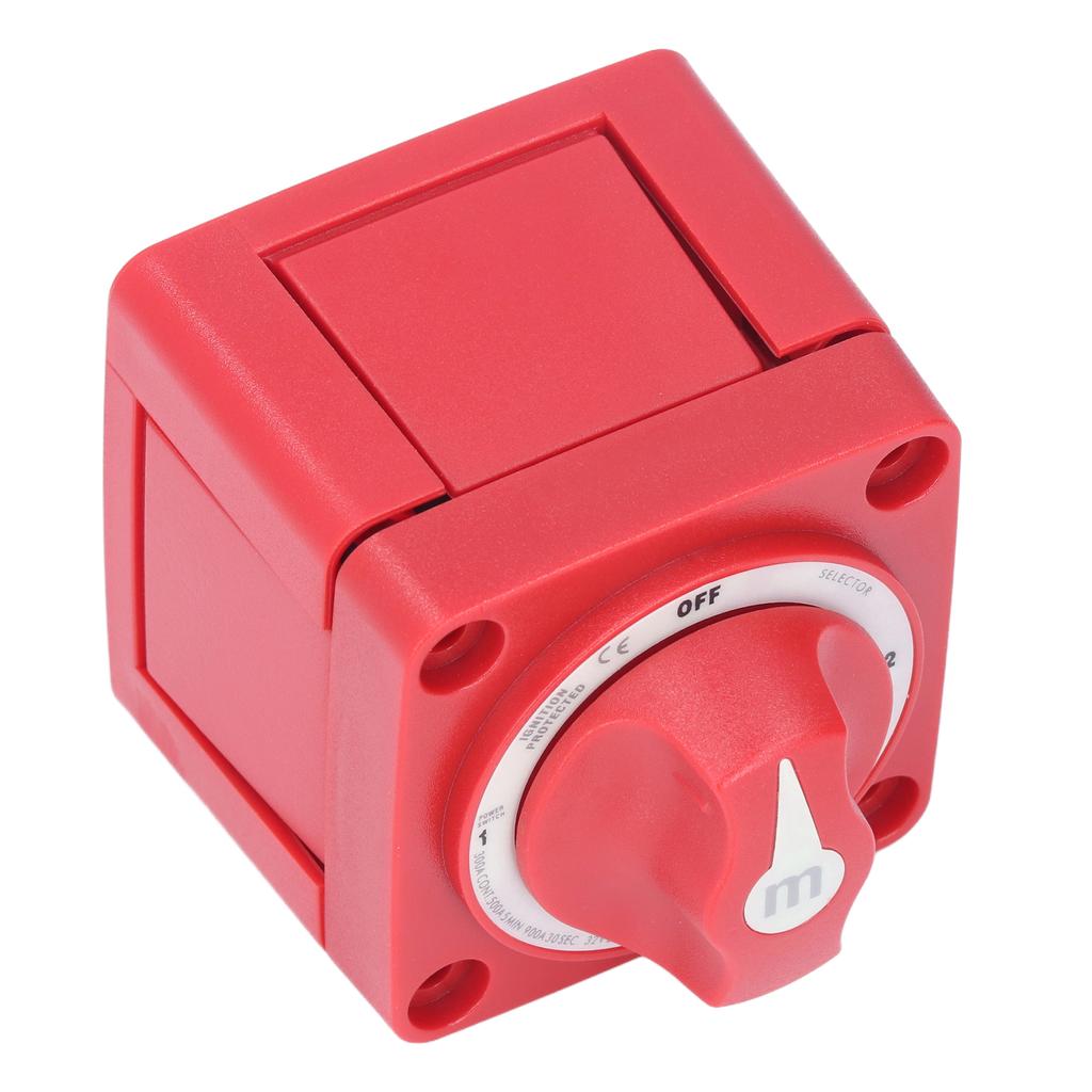 300A Battery Switch 360 degrees Rotating 4 Position Battery Switch Selector IP66 Waterproof for Yachts RVs Modified