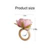 Romance Flower Napkin Holder Plastic Artificial Plant Napkin Holder  For Wedding Mother's Day Party