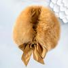 1PC Scarf Shawl Soft Mufflers Short Ribbon Solid Color Winter Warm Outdoor Windproof Plush Collar Cold Proof Faux Fox Fur