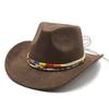 Minority Fengying Top Hat Suede Men'S And Women'S Couple Hat Western Cowboy Top Hat Performance Jazz Hat