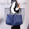 Foldable Shopping Bag Reusable Travel Grocery Bag Reinforced Stitching Sturdy Handles Large Capacity Shoulder Handbag