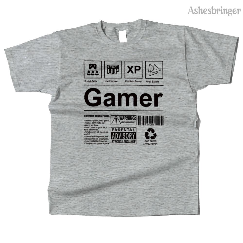 Мужская хлопковая футболка с графикой 'Я геймер' высокого качества, уличный повседневный стиль, футболка для мужчин и женщин