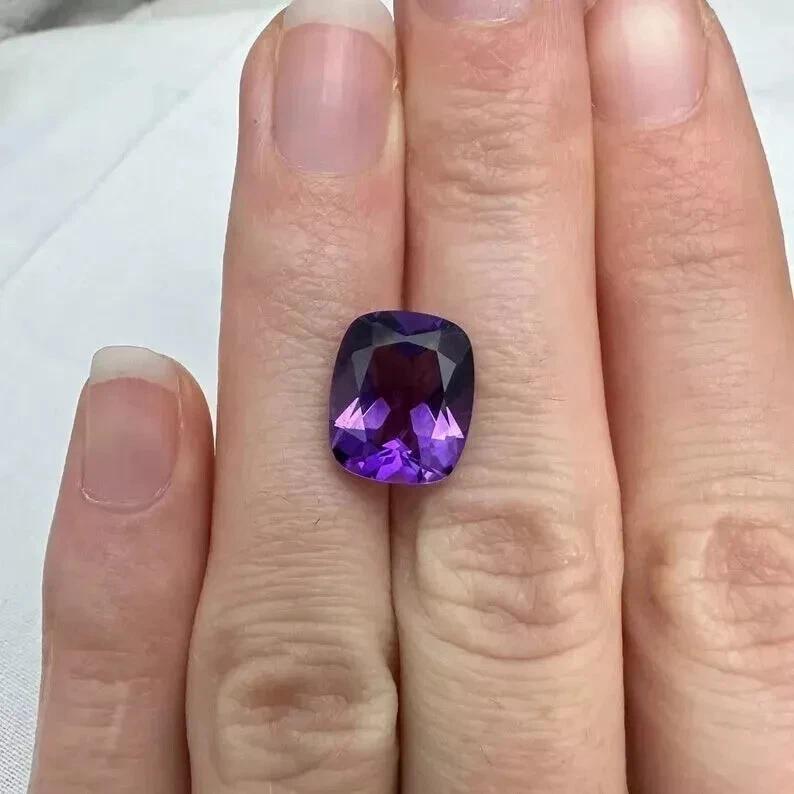 Natural Awesome Purple Sapphire Cushion Cut 10-12 Ct Stunning Gemstone